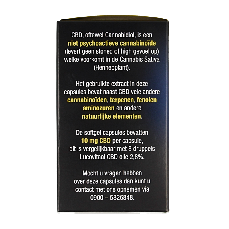 Lucovitaal CBD 10mg forte 30 Capsules