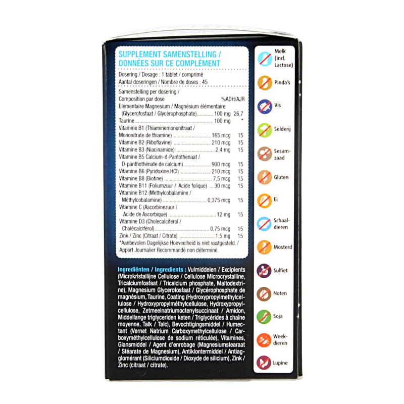 Lucovitaal Magnesium spanning stress & vermoeidheid 45 Tabletten