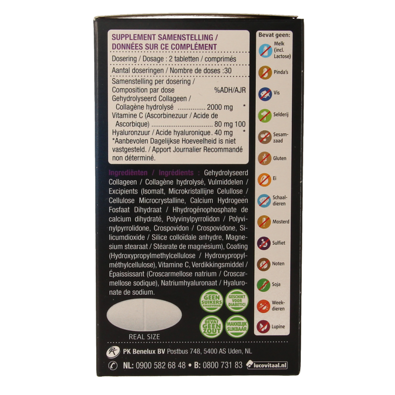 Lucovitaal Super collageen 2000 60 Tabletten
