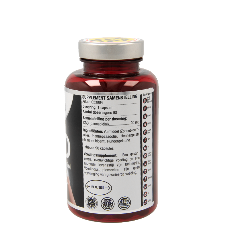 Lucovitaal Cannabidiol CBD 20mg 90 Capsules