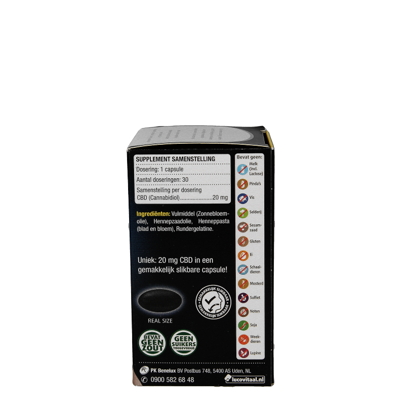 Lucovitaal Cannabidiol CBD 20mg 30 Capsules