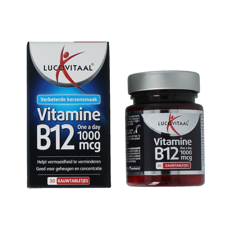 Lucovitaal Vitamine B12 1000mcg 30 Kauwtabletten