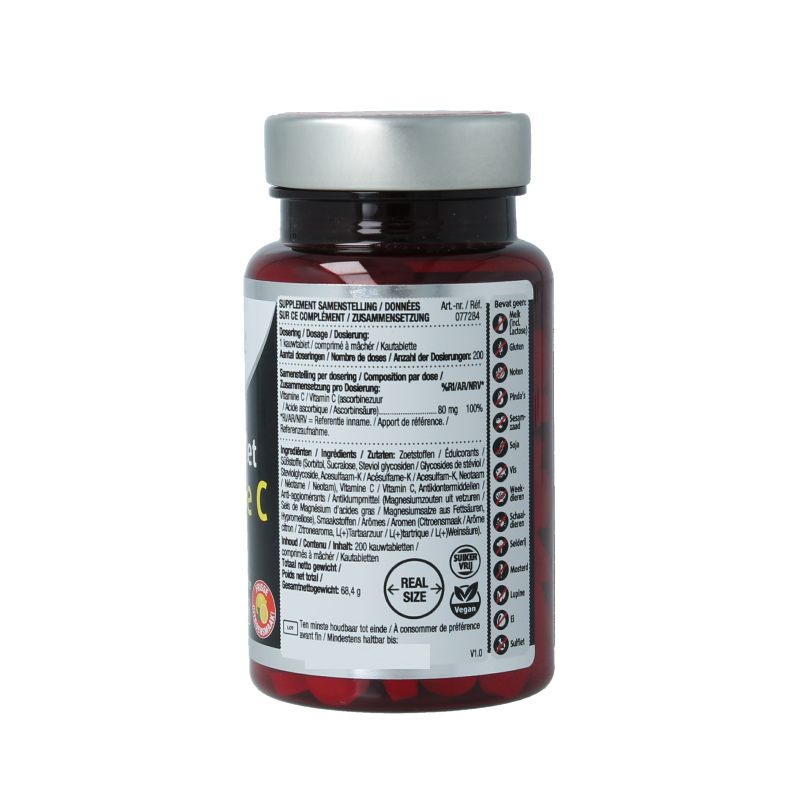 Lucovitaal Vitamine C 80mg citroen 200 Kauwtabletten