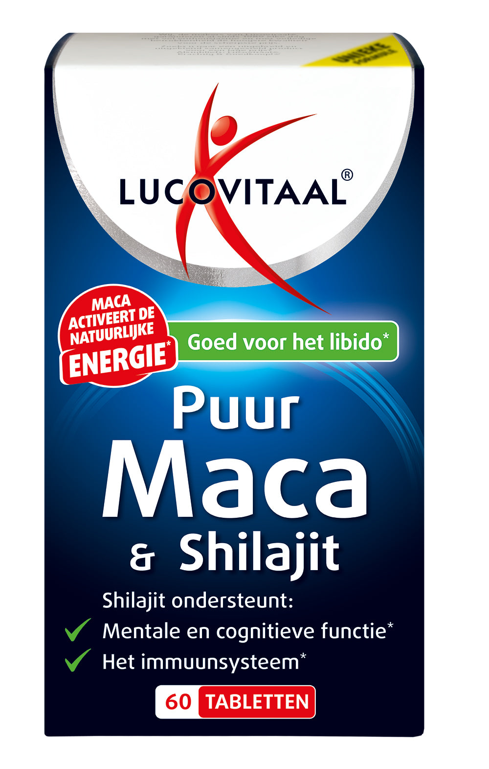 Lucovitaal Maca en shilajit puur 60 Tabletten