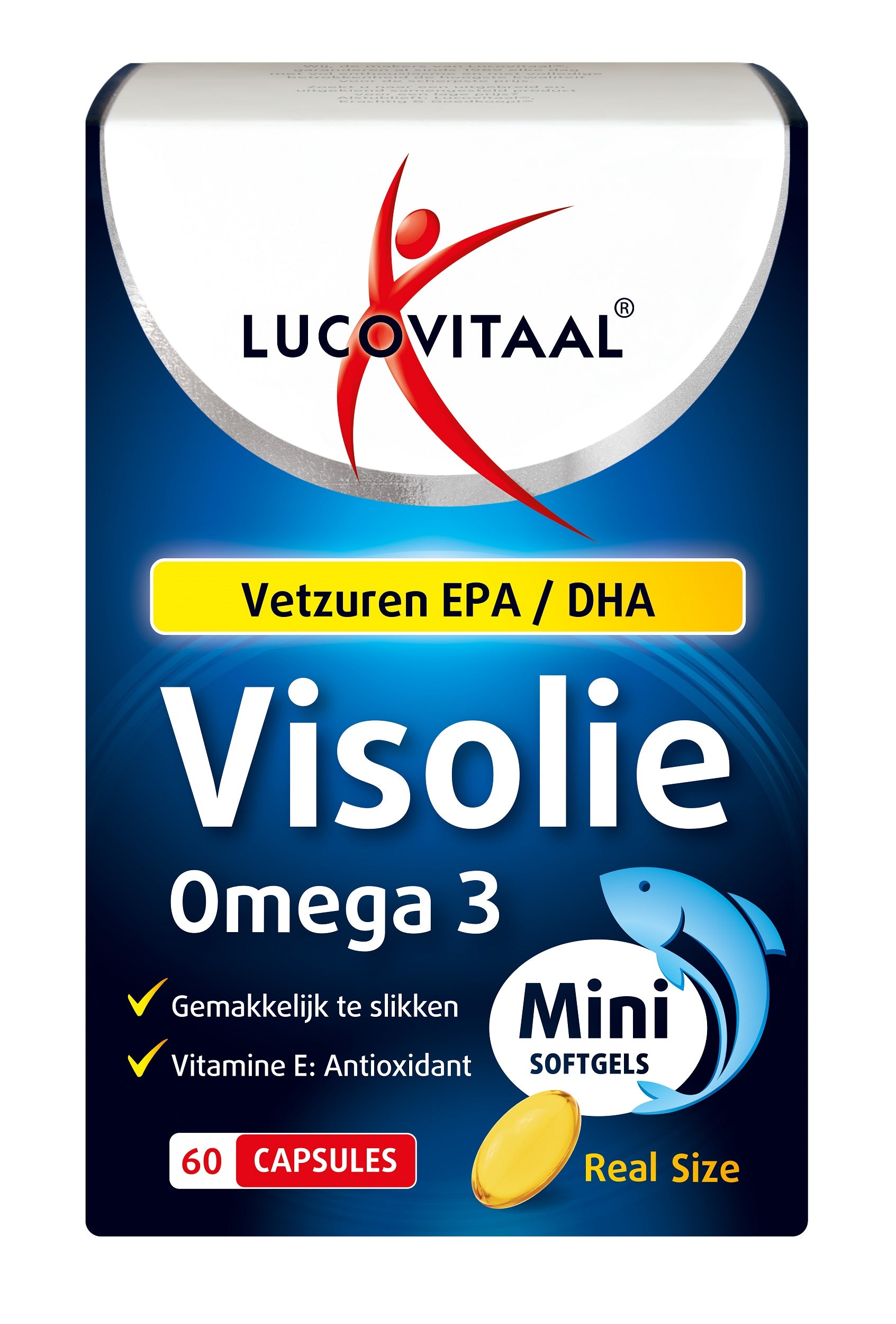Lucovitaal Visolie omega 3 mini 60 Softgels