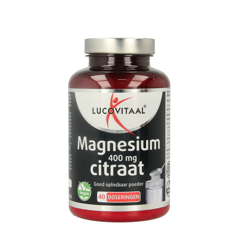 Lucovitaal Magnesium citraat 400mg poeder 100 Gram
