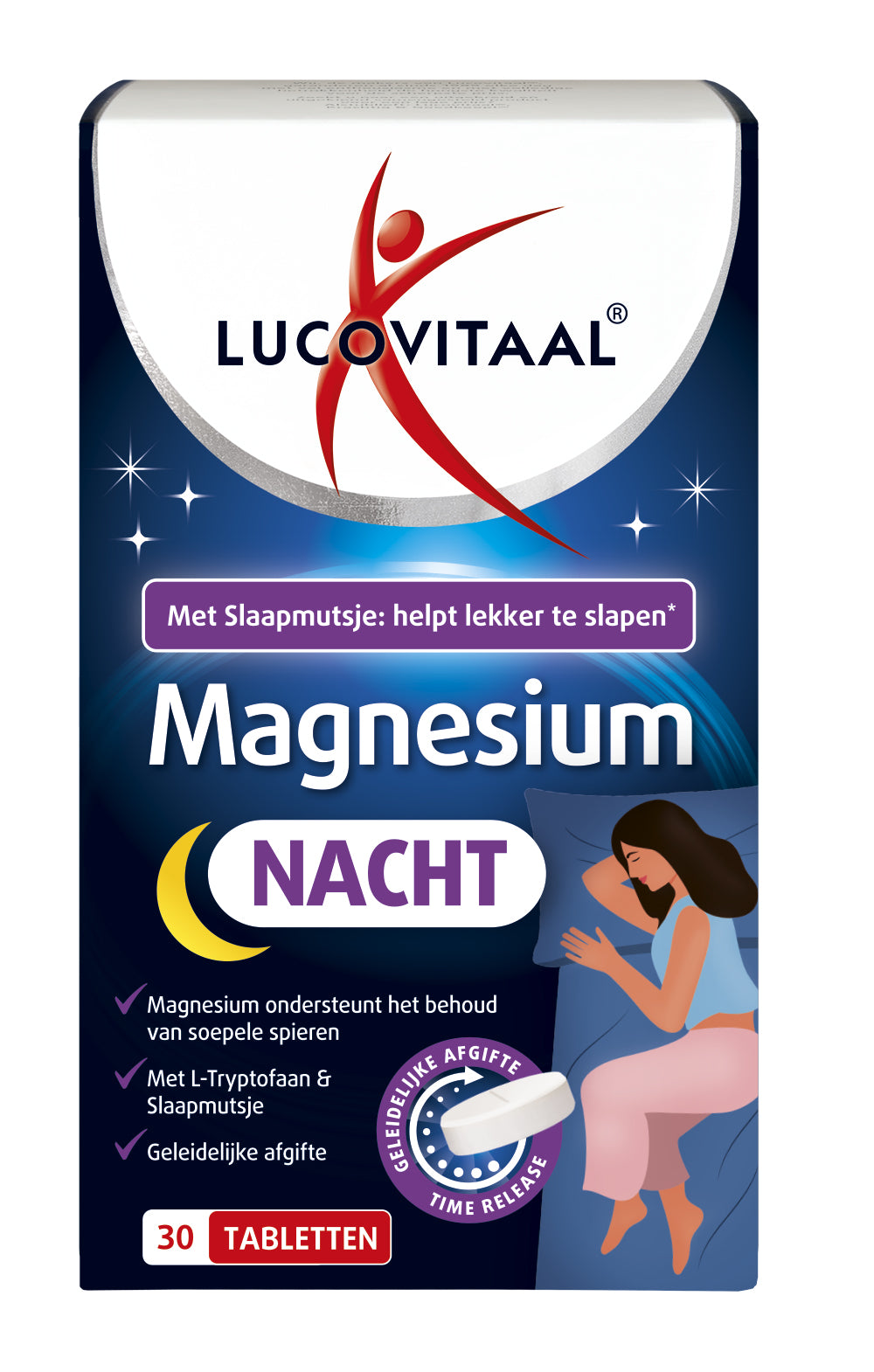 Lucovitaal Magnesium nacht complex 30 Tabletten