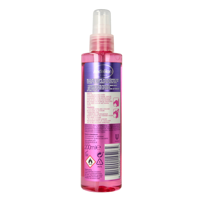 Andrelon Pink big volume fohnspray 200 Milliliter