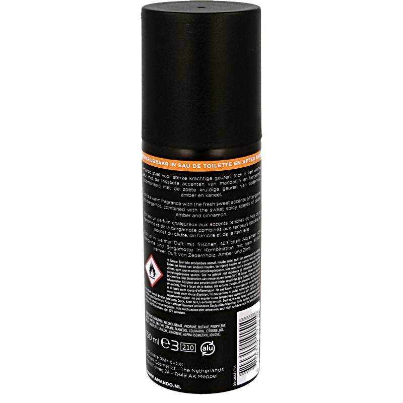 Amando Deodorant spray rich 150 Milliliter