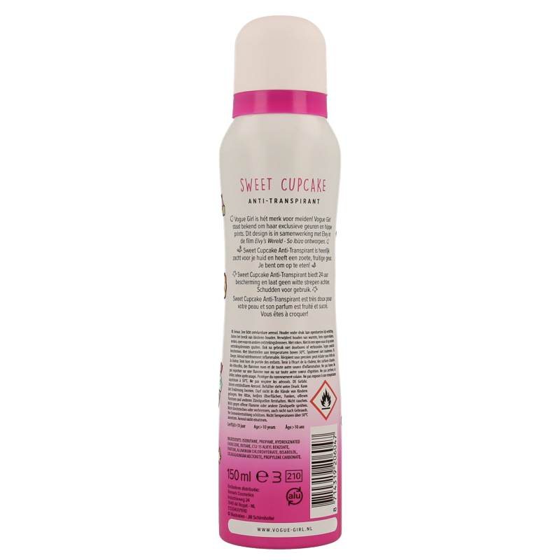 Vogue Girl deodorant sweet cupcake 150 Milliliter