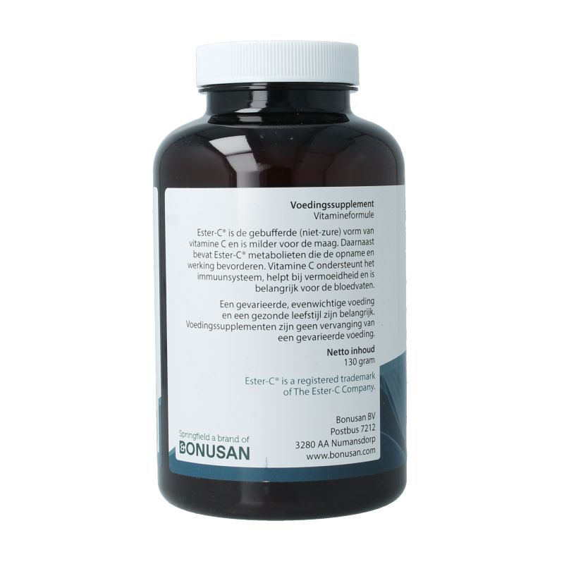 Springfield Ester-C gebufferde vitamine C 180 Vegetarische capsules