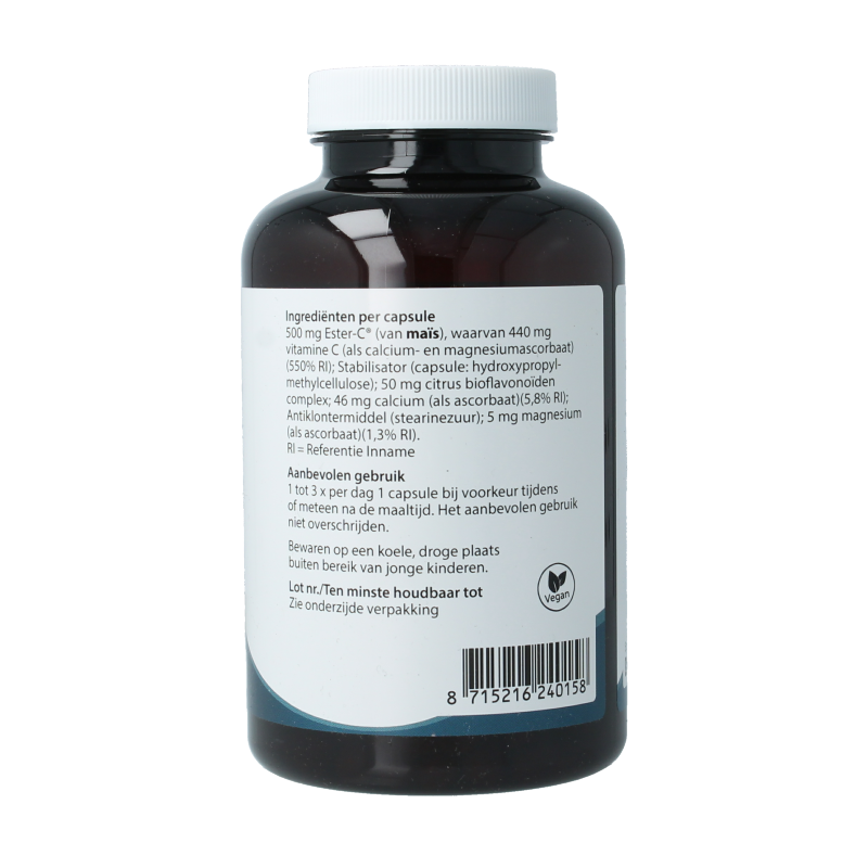 Springfield Ester-C gebufferde vitamine C 180 Vegetarische capsules