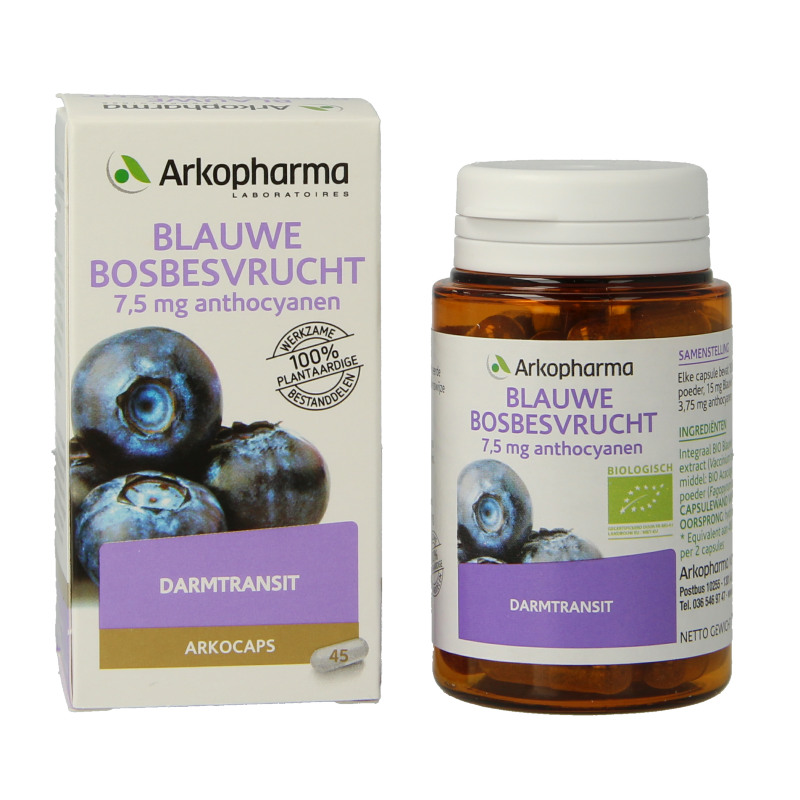 Arkocaps Blauwe bosbesvrucht bio 45 Capsules