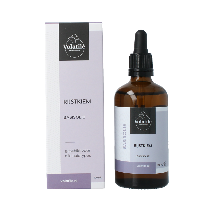 Volatile Rijstkiem basisolie glazen fles 100 Milliliter