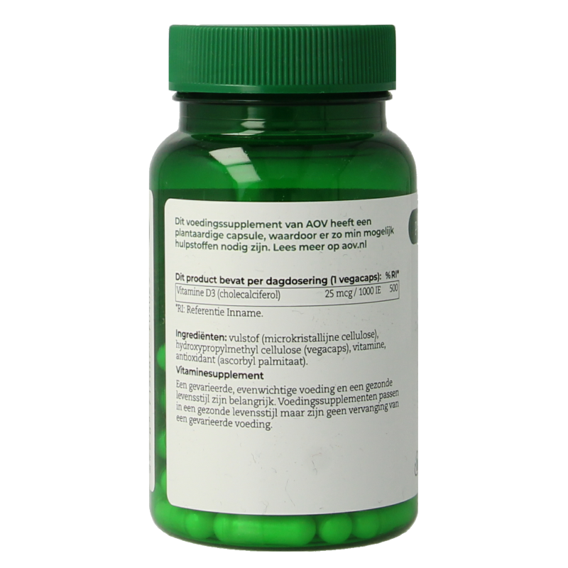 AOV 402 Vitamine D3 25mcg 60 Vegetarische capsules