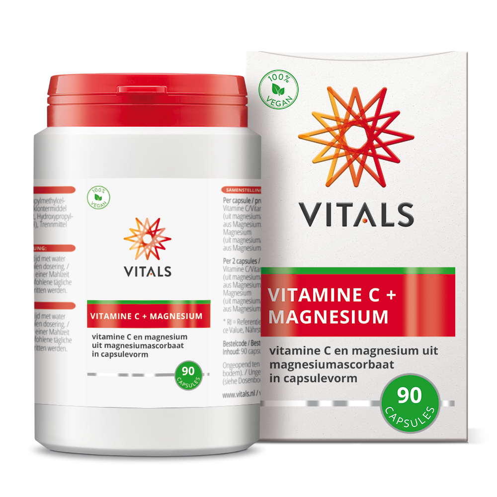 Vitals Vitamine C met magnesium 90 Capsules