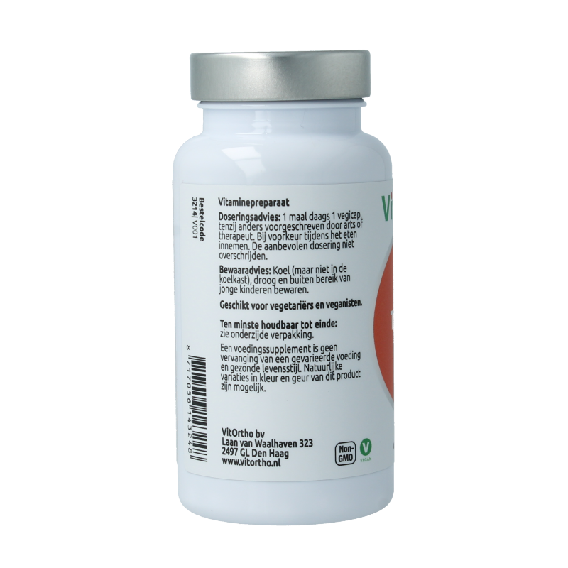 VitOrtho B1 thiamine 250mg 120 Vegetarische capsules