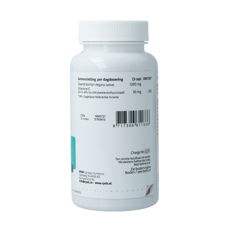 RP Supplements Zwarte komijn nigella sativa 90 Capsules