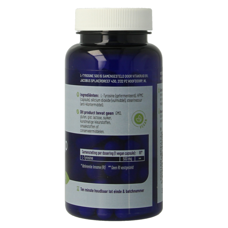 Vitakruid L-Tyrosine 500 60 Vegetarische capsules