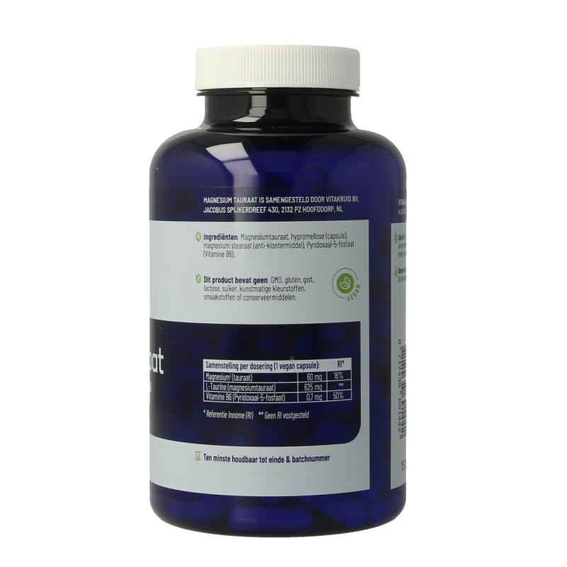 Vitakruid Magnesium tauraat met P-5-P 180 Vegetarische capsules