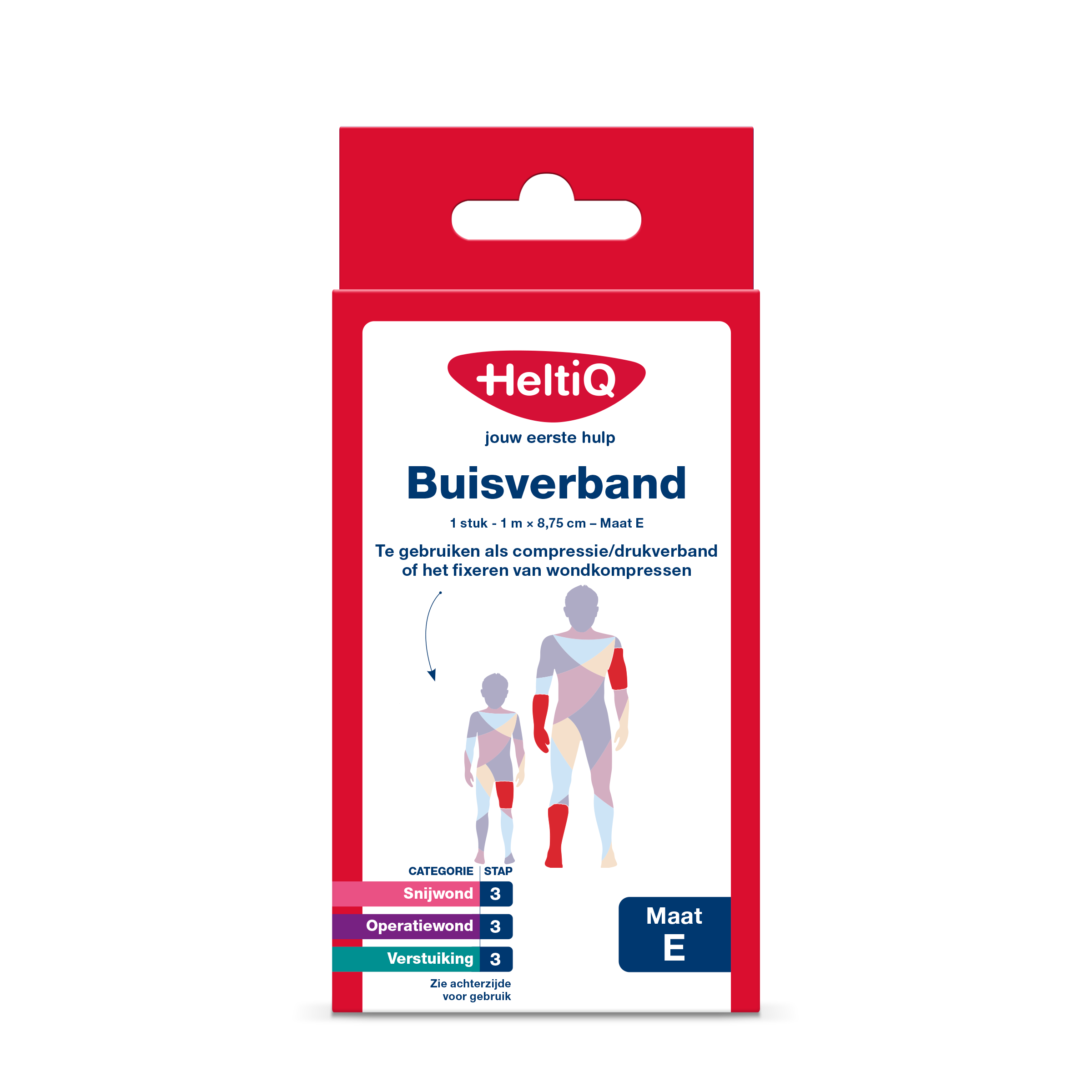 Heltiq Buisverband 1m x 8.75cm maat E 1 Stuks