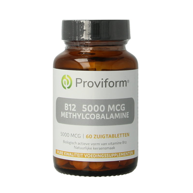 Proviform Vitamine B12 5000mcg methylcobalamine 60 Zuigtabletten