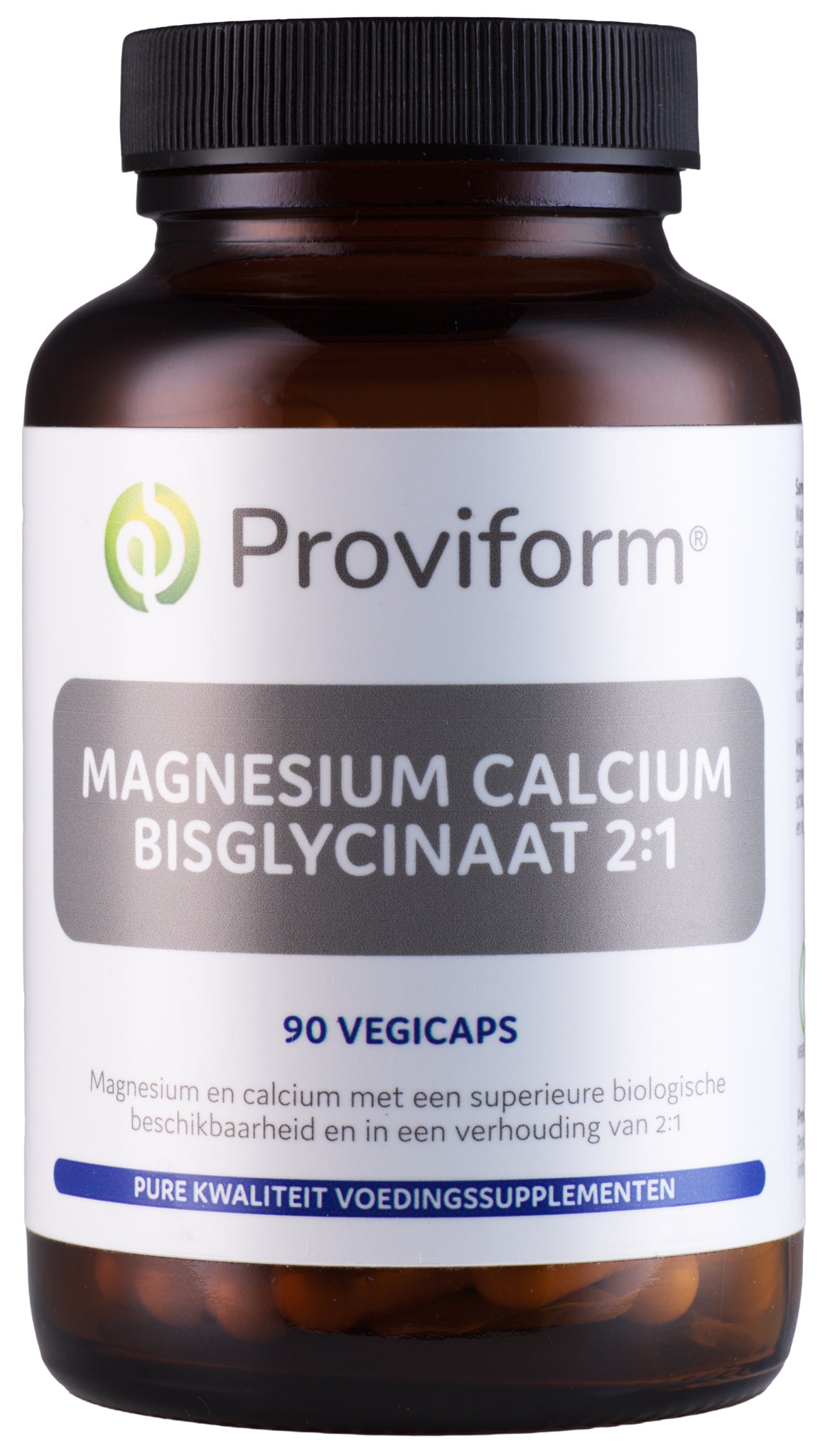 Proviform Magnesium calcium bisglycinaat 2:1 & D3 90 Vegetarische capsules