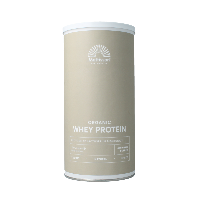 Mattisson Wei whey proteine naturel 80% bio 450 Gram