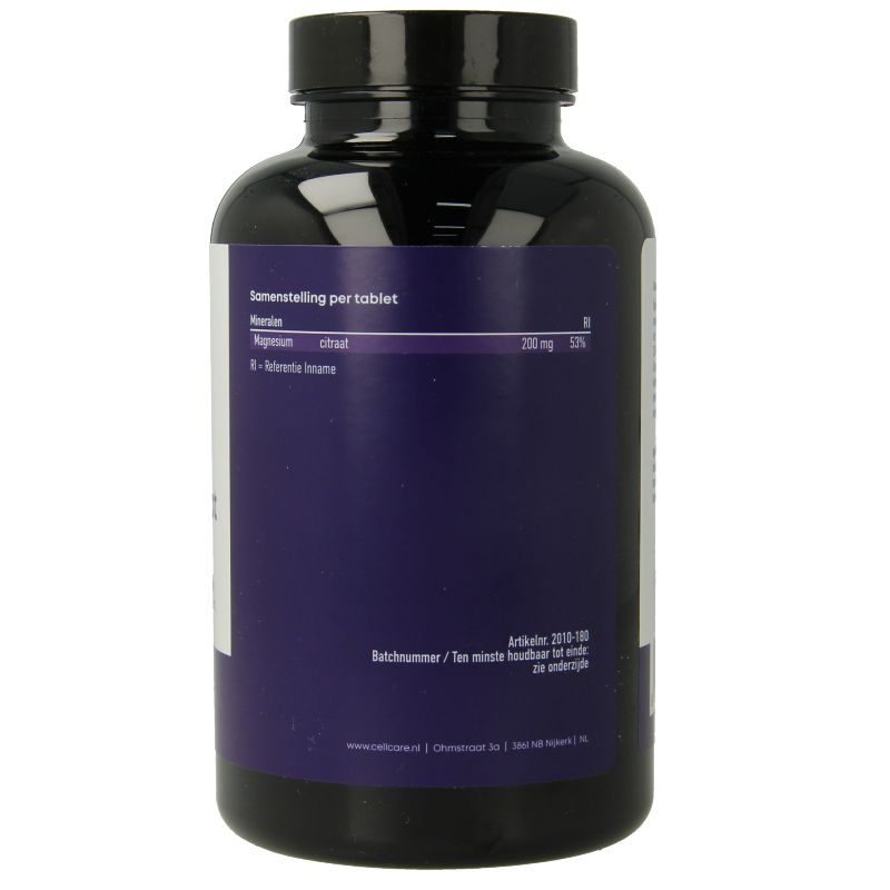 CellCare Magnesium 200mg elementair 180 Tabletten