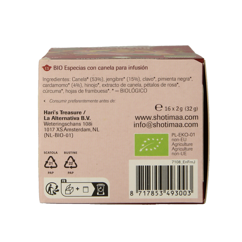 Shoti Maa Shoti maa harmony bio 16 Zakjes