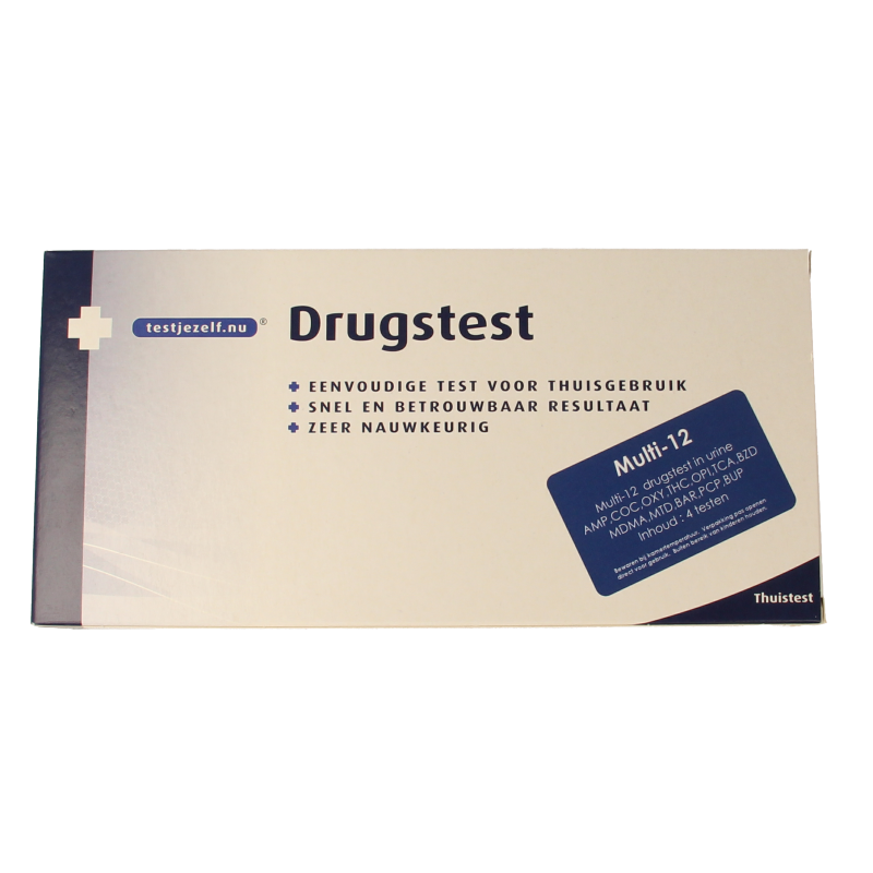 Testjezelf.nu Multidrugtest 12 urine 4 Stuks