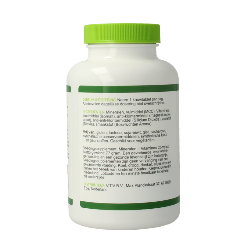 Vitiv Multivitamine voor kinderen 100 Kauwtabletten