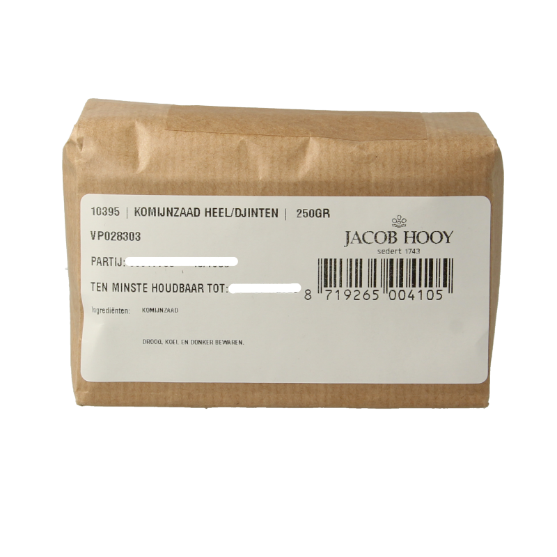 Jacob Hooy Komijnzaad heel/djinten 250 Gram