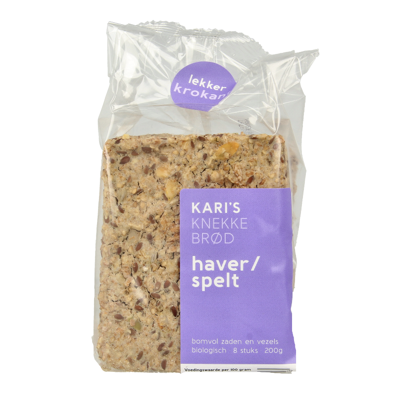 Kari's Crackers Knekkebrod haver/spelt bio 200 Gram
