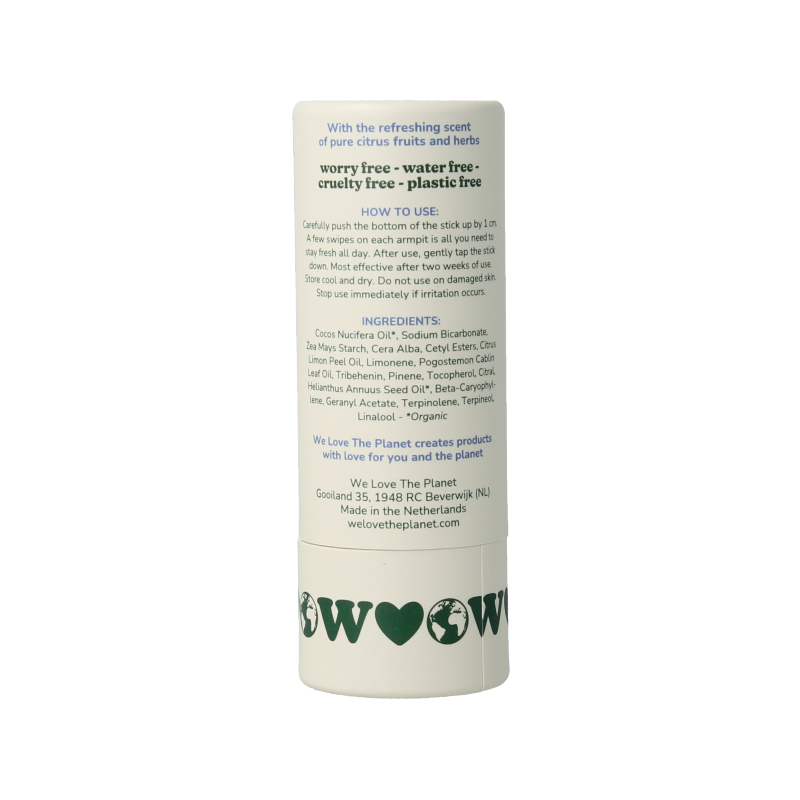 We Love Deodorant stick fresh citrus 40 Gram