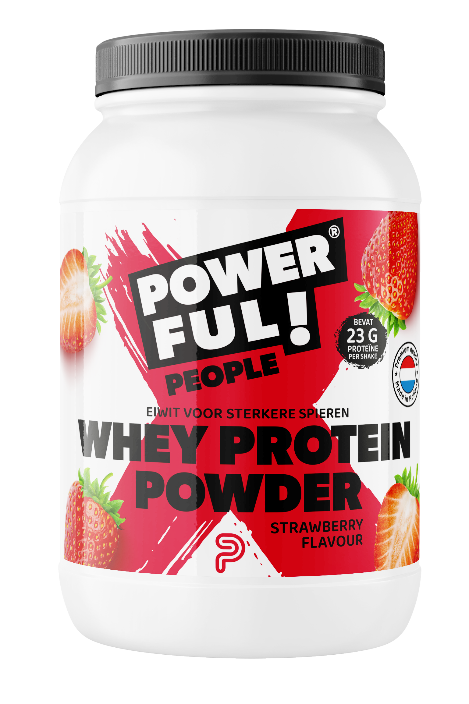 Powerful People Whey protein powder strawberry 400 Gram