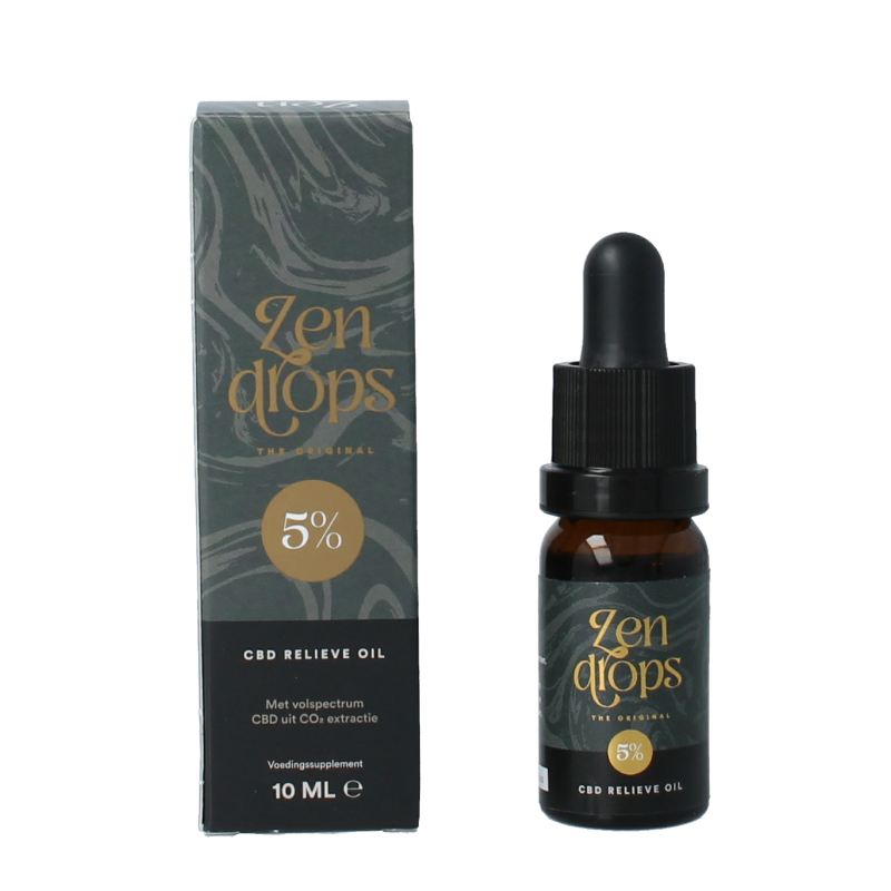 Zendrops CBD olie 5% hennepzaadolie 10 Milliliter