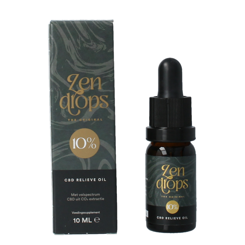 Zendrops CBD olie 10% hennepzaadolie 10 Milliliter