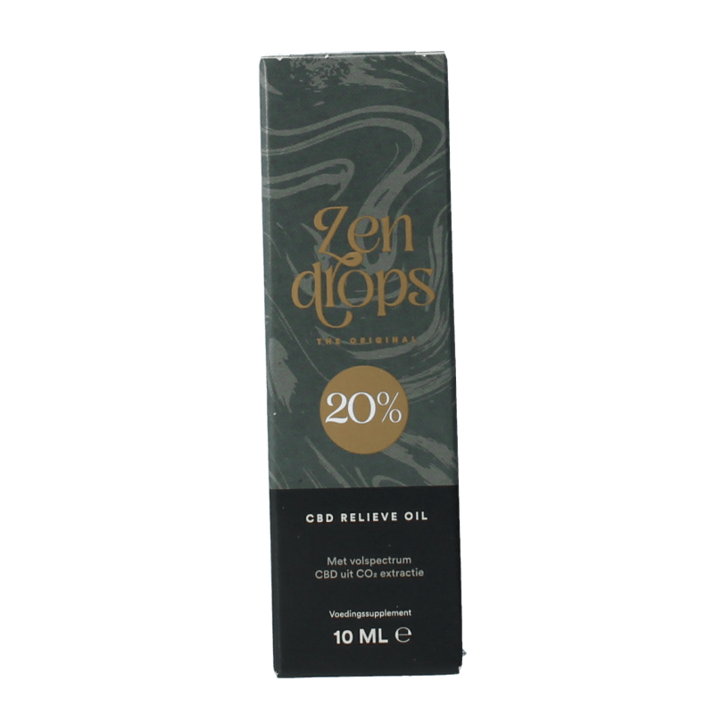 Zendrops CBD olie 20% hennepzaadolie 10 Milliliter