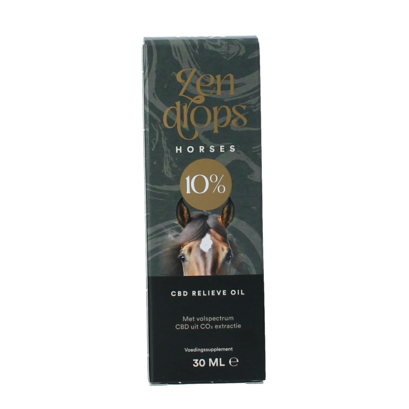 Zendrops CBD olie paarden 10% hennepzaadolie 30 Milliliter