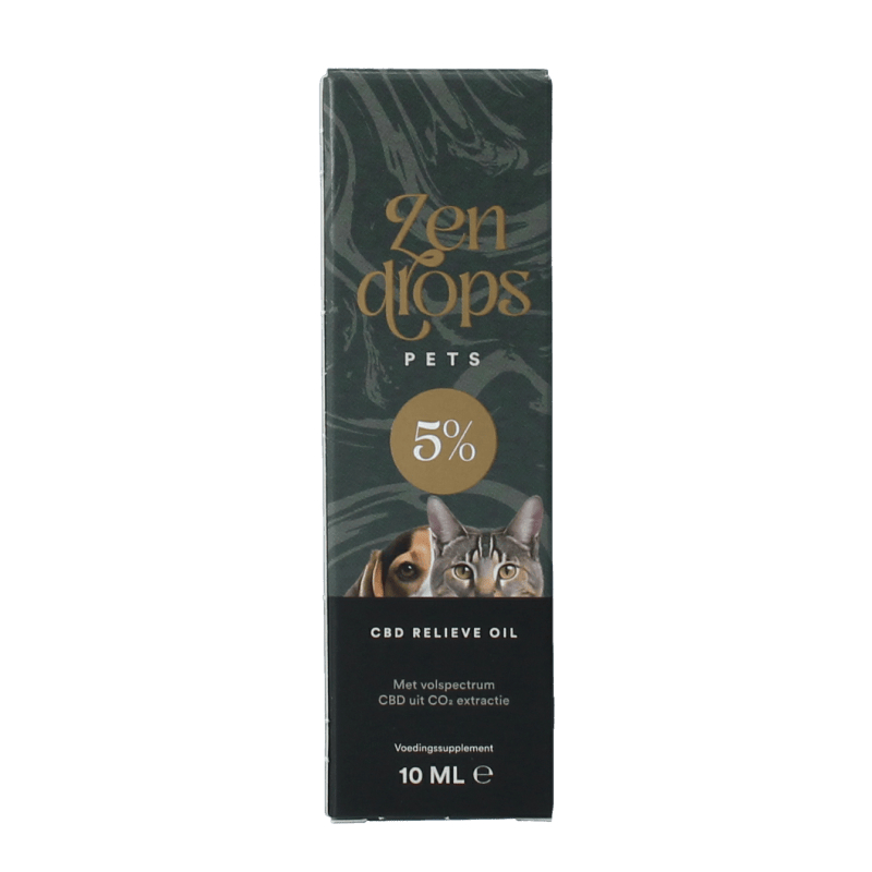 Zendrops CBD olie huisdieren 5% 10 Milliliter