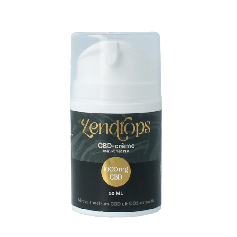 Zendrops CBD creme 1000mg CBD | Liposomale | PEA 50 Milliliter