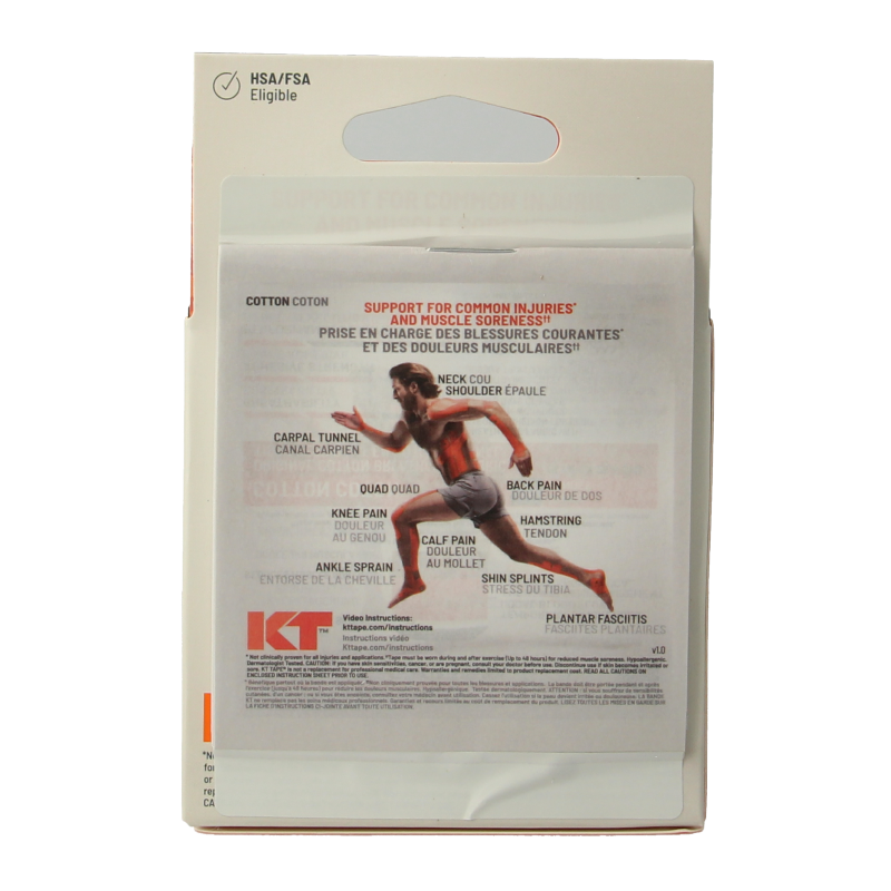 KT Tape Original precut 5 meter beige 20 Stuks