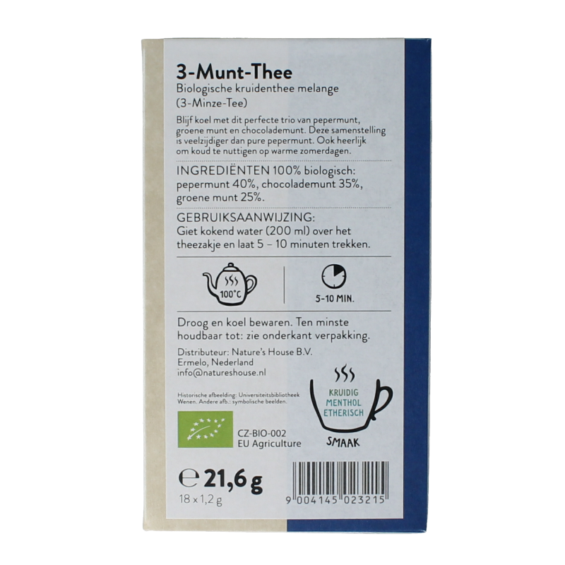 Sonnentor 3 Munt-thee bio 18 Zakjes