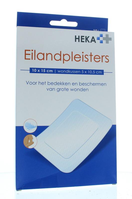 Hekaplast Eilandpleister 10 x 15cm steriel 10 Stuks
