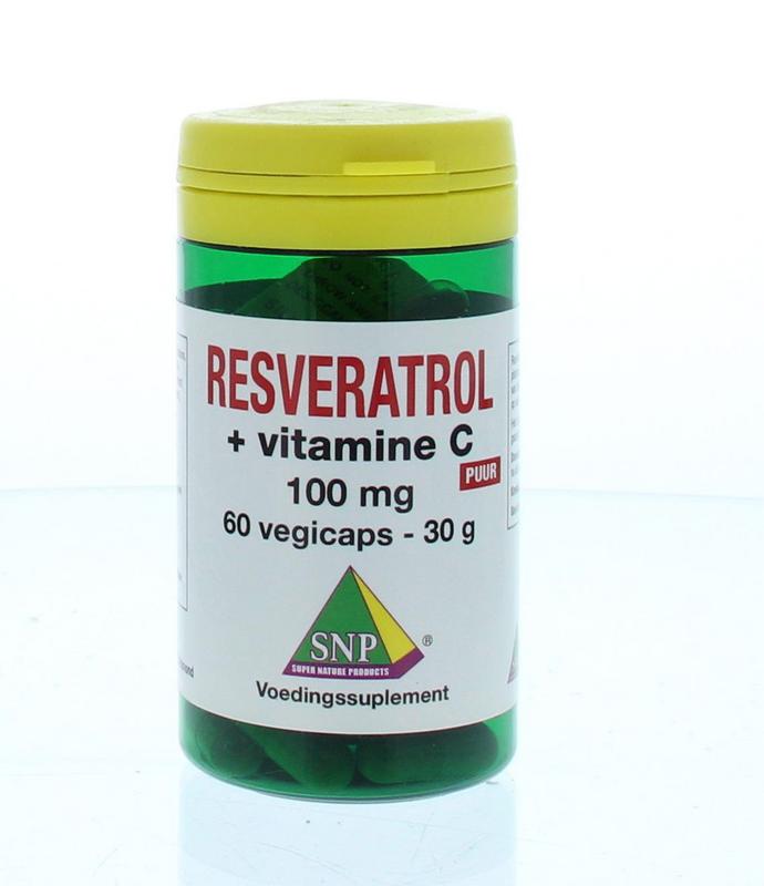 SNP Resveratrol + Vitamine C 100mg puur 60 Vegetarische capsules