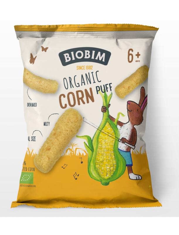 Biobim Baby en Peuter Voeding 15 Gram Biobim Corn puff 6+ maanden bio 15 Gram