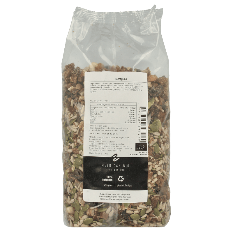 Bionut Raw en Superfoods 1 Kilogram Bionut Energy mix bio 1 Kilogram