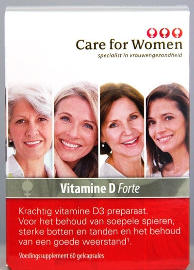Care For Women Vitamine Enkel 60 Capsules Care For Women Vitamine D forte 60 Capsules
