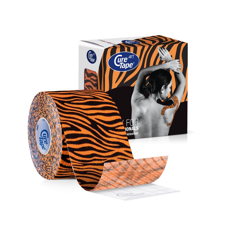 Cure Tape Sporttapes 1 Stuks Cure Tape Art tiger 5cm x 5m 1 Stuks